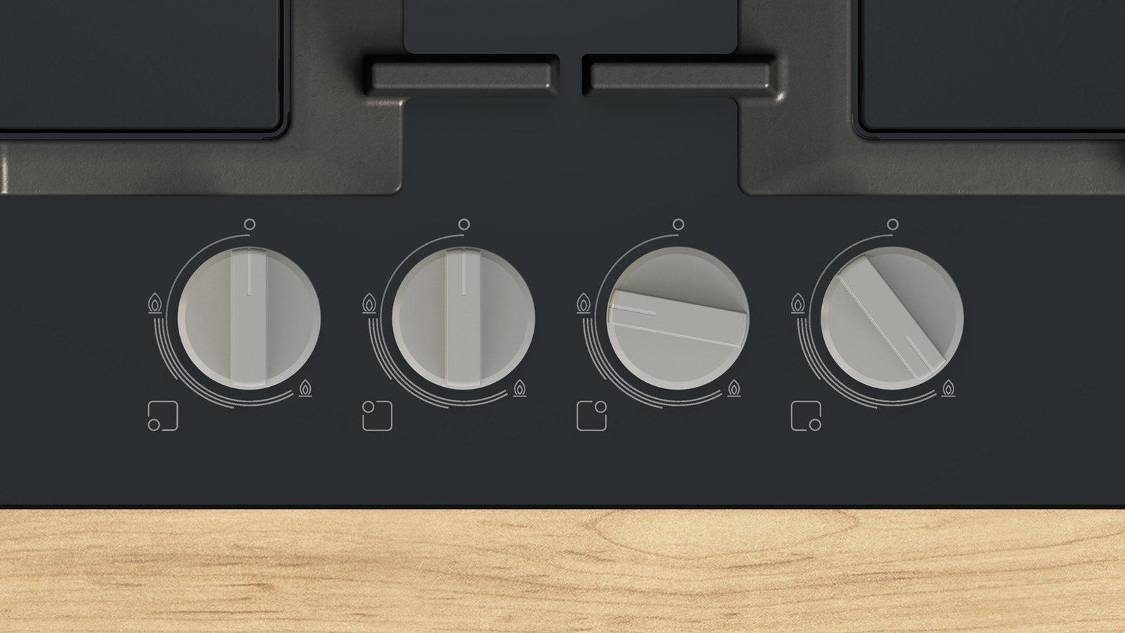 Bosch Serie 4 PNP6B6K40 gas hob with 4 zones