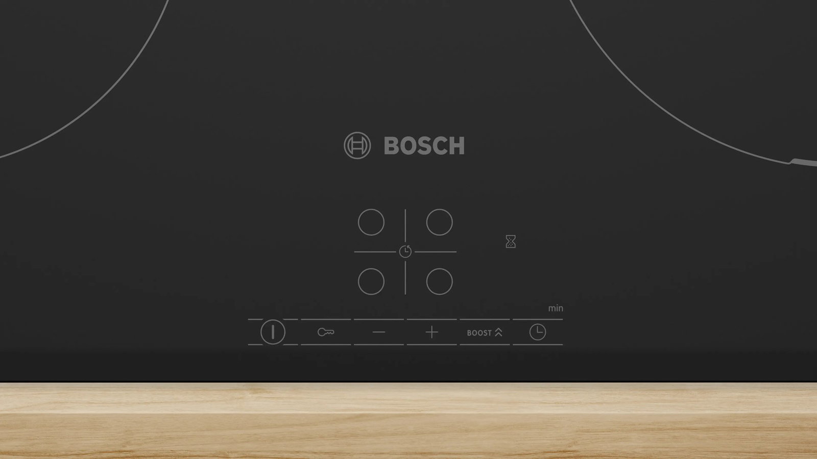 Bosch PIF61ABB5E hob Black Built-in 60 cm Zone induction hob 4 zone(s)