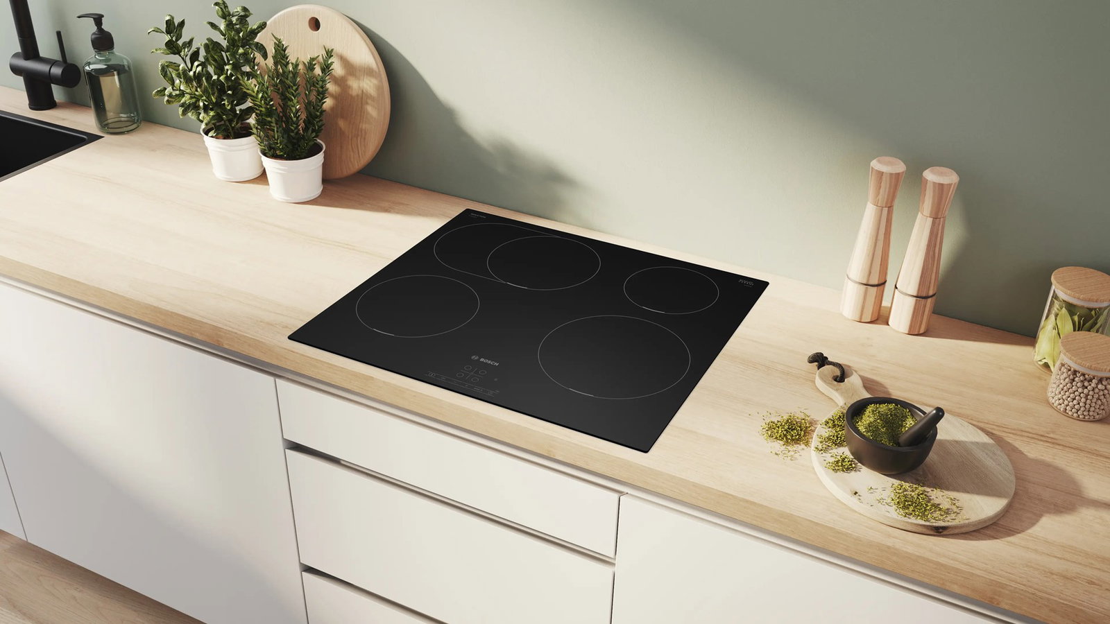 Bosch PIF61ABB5E hob Black Built-in 60 cm Zone induction hob 4 zone(s)