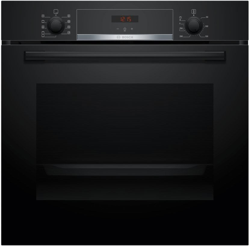 BOSCH HBA514BB3 oven + BOSCH HEZ538000 single-level telescopic runners