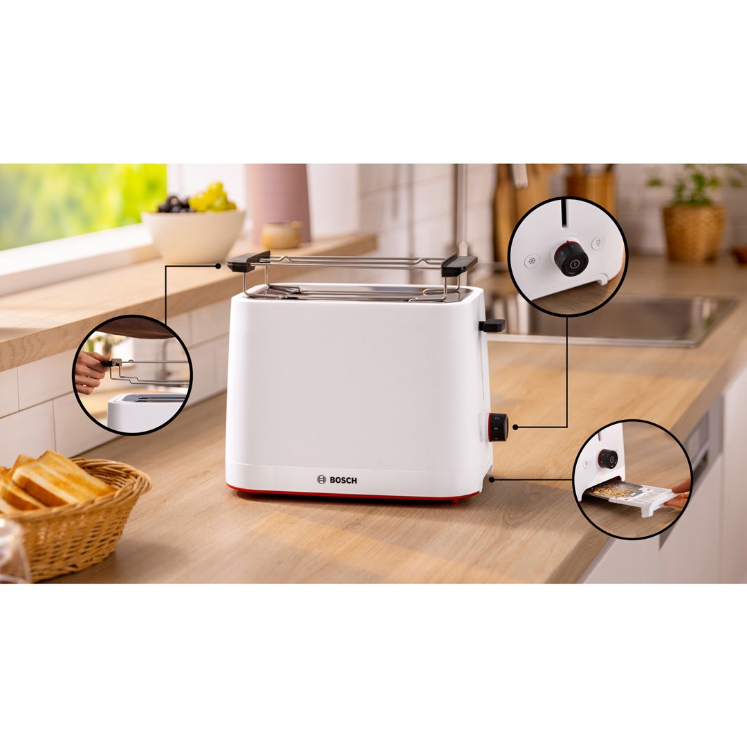 My Moment BOSCH TAT3M121 toaster (white)