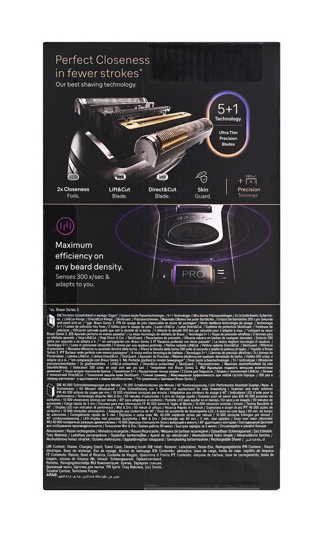 Braun Series 9 Pro+ 9615S Foil shaver Black, Grey