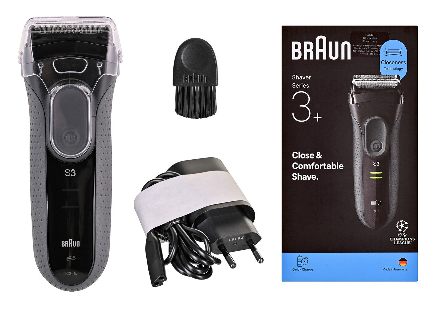 Braun Serie 3 3000S Foil shaver Grey