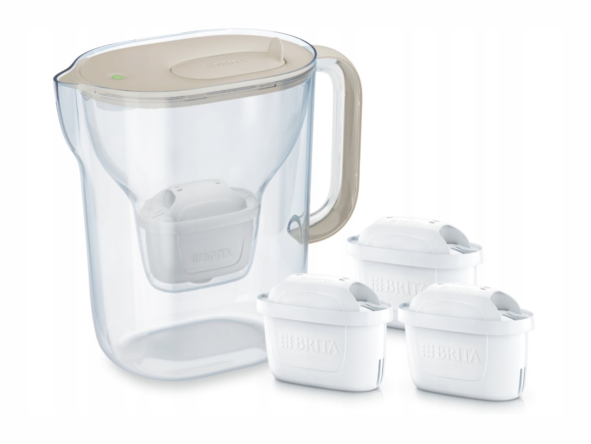 BRITA Style ESSENTIAL XL sand filter jug + 3 x MX Pro Pure Performance filter