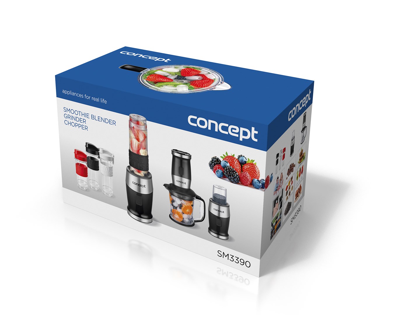 Concept SM3390 blender 1.2 L Immersion blender 700 W Black, Stainless steel