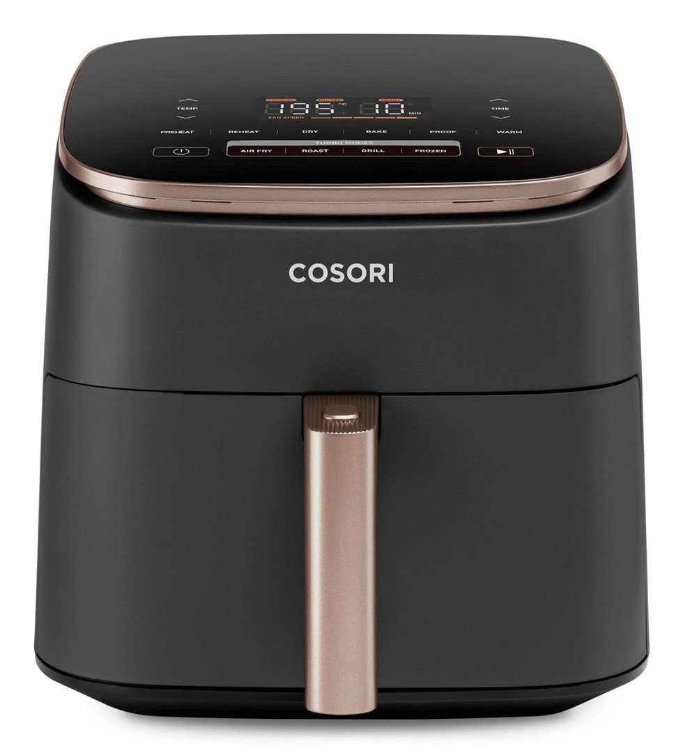Cosori Turbo Blaze Chef Edition Single 6 L Stand-alone 1725 W Hot air fryer Black, Pink gold