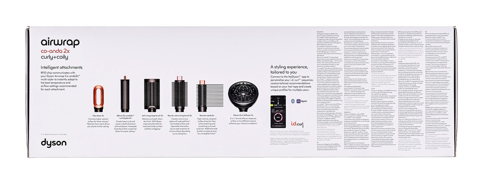 Dyson Airwrap Co-anda 2x Multistyler Warm Black, Rose gold 1700 W 2 m