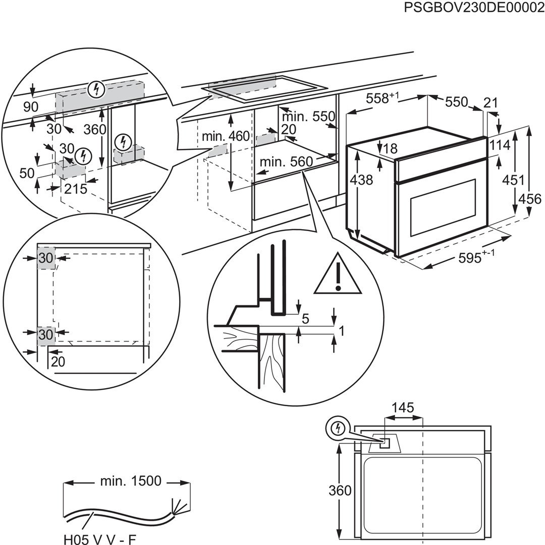 ELECTROLUX LVL8E09Z oven