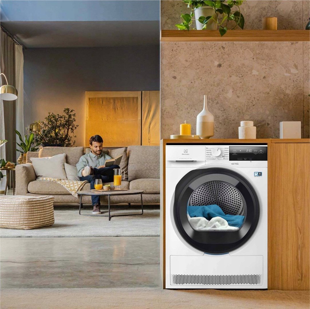 Electrolux EW7DX385AP Heat pump dryer, 8 kg, white
