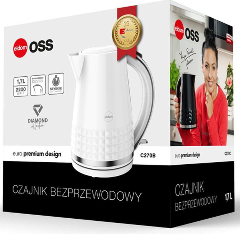 ELDOM C270B electric kettle 1.7 L 2150 W
