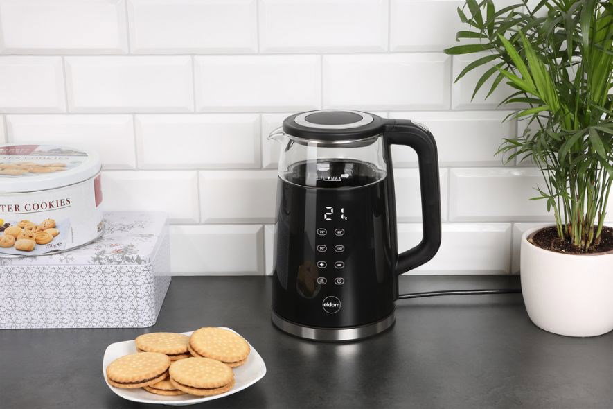 ELDOM C530 NEVO electric kettle 1.7 L 2200 W Black, Transparent
