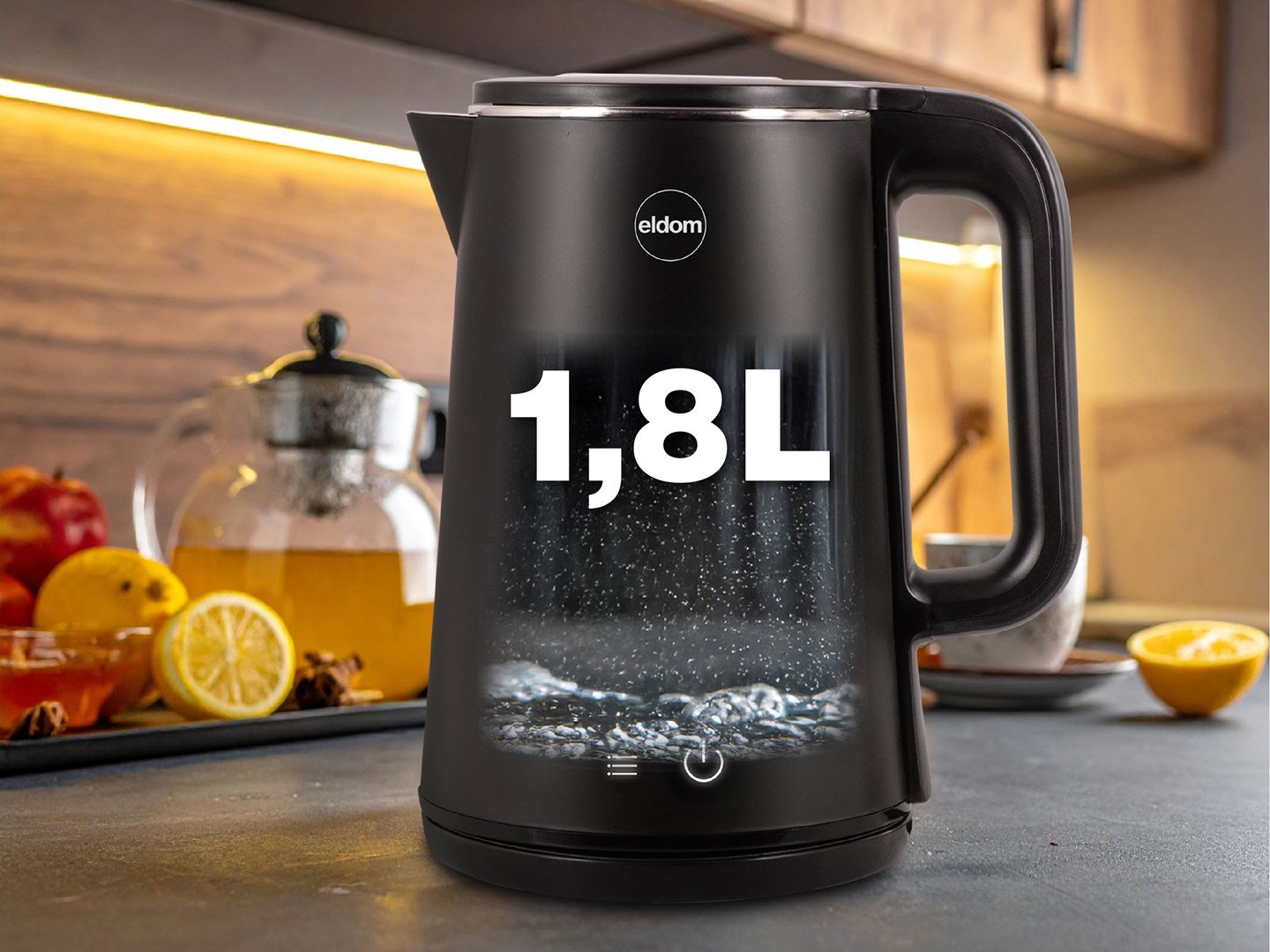 ELDOM C515C Cordless Kettle 1.8 L 2000 W Black