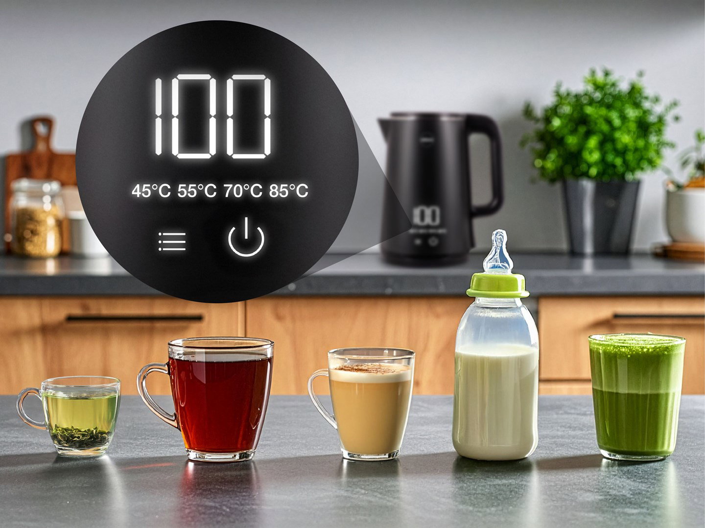 ELDOM C515C Cordless Kettle 1.8 L 2000 W Black