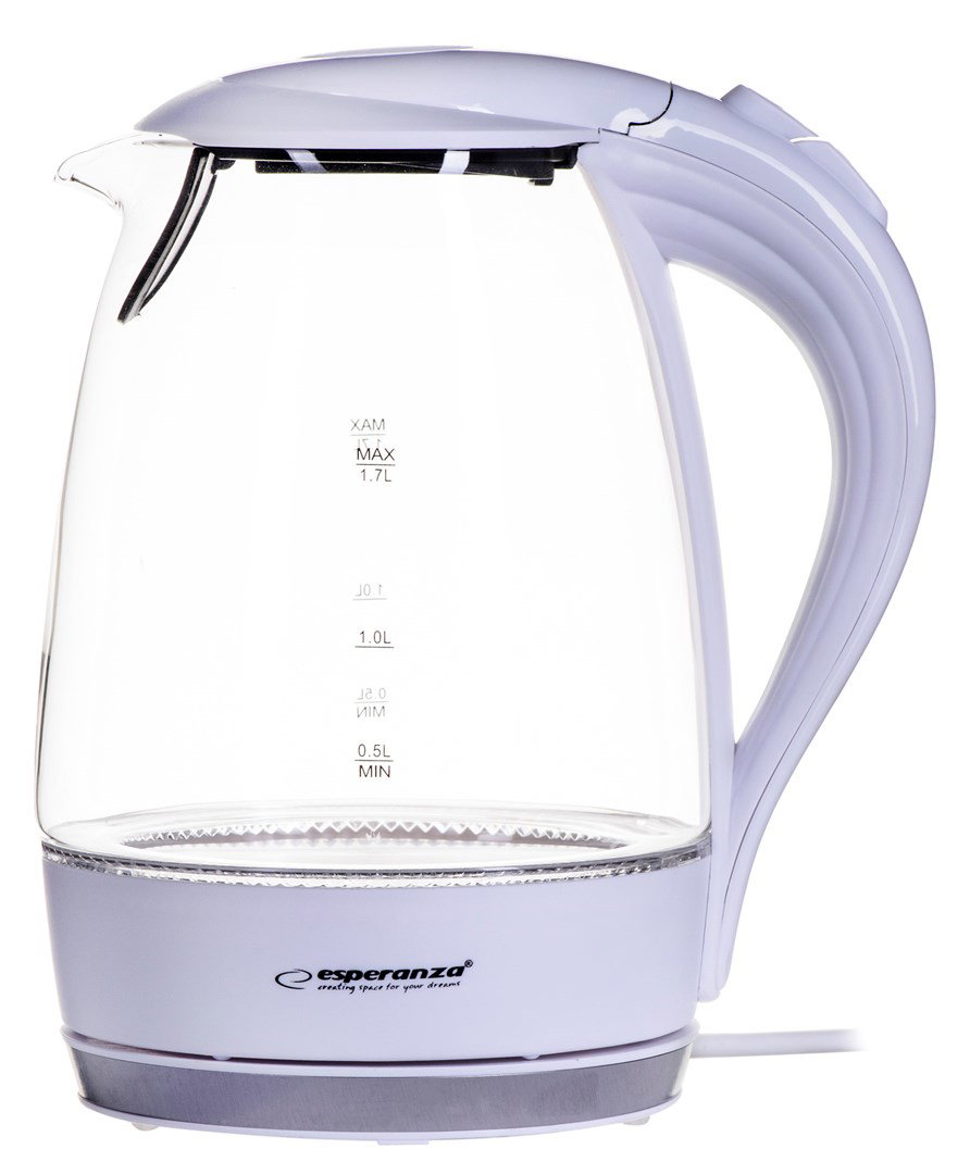 Esperanza EKK011W Electric kettle 1.7 L White, Multicolor 2200 W