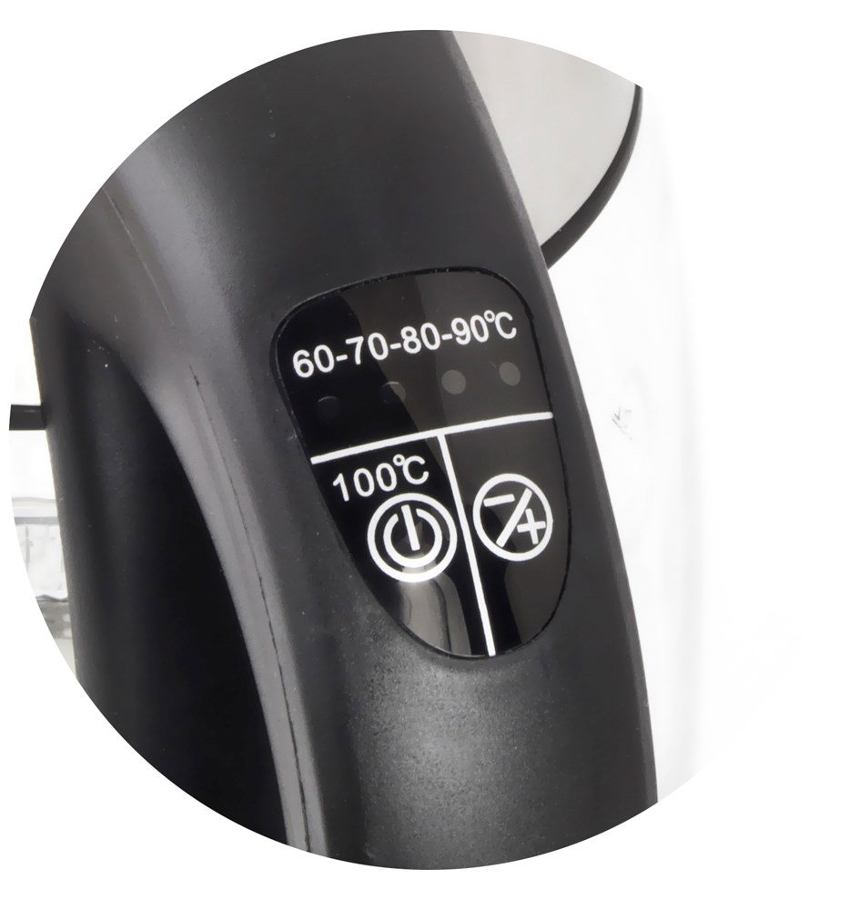 Esperanza EKK026 electric kettle 1.7 L 2200 W Black, Transparent