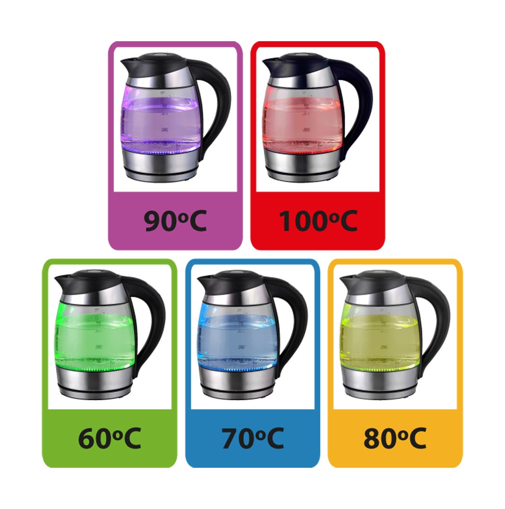 Esperanza EKK026 electric kettle 1.7 L 2200 W Black, Transparent
