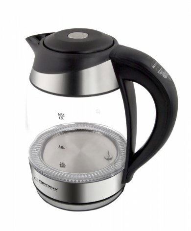 Esperanza EKK026 electric kettle 1.7 L 2200 W Black, Transparent