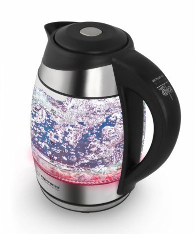 Esperanza EKK026 electric kettle 1.7 L 2200 W Black, Transparent