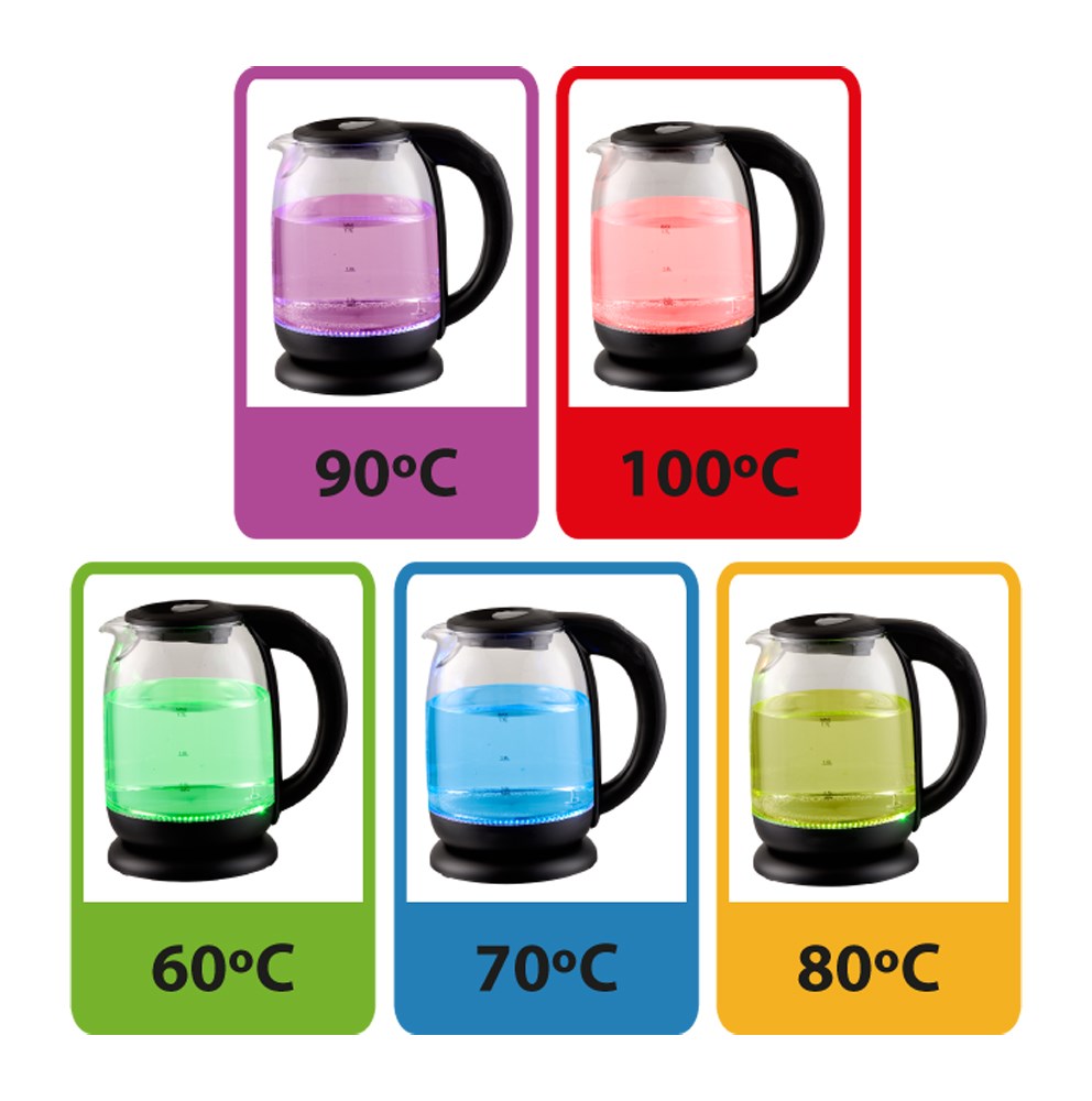 Esperanza EKK027 electric kettle 1.7 L 2200 W Black, Transparent