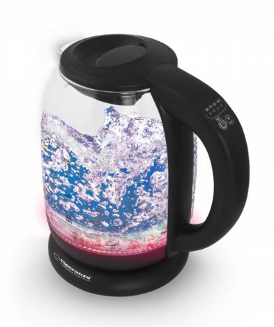 Esperanza EKK027 electric kettle 1.7 L 2200 W Black, Transparent