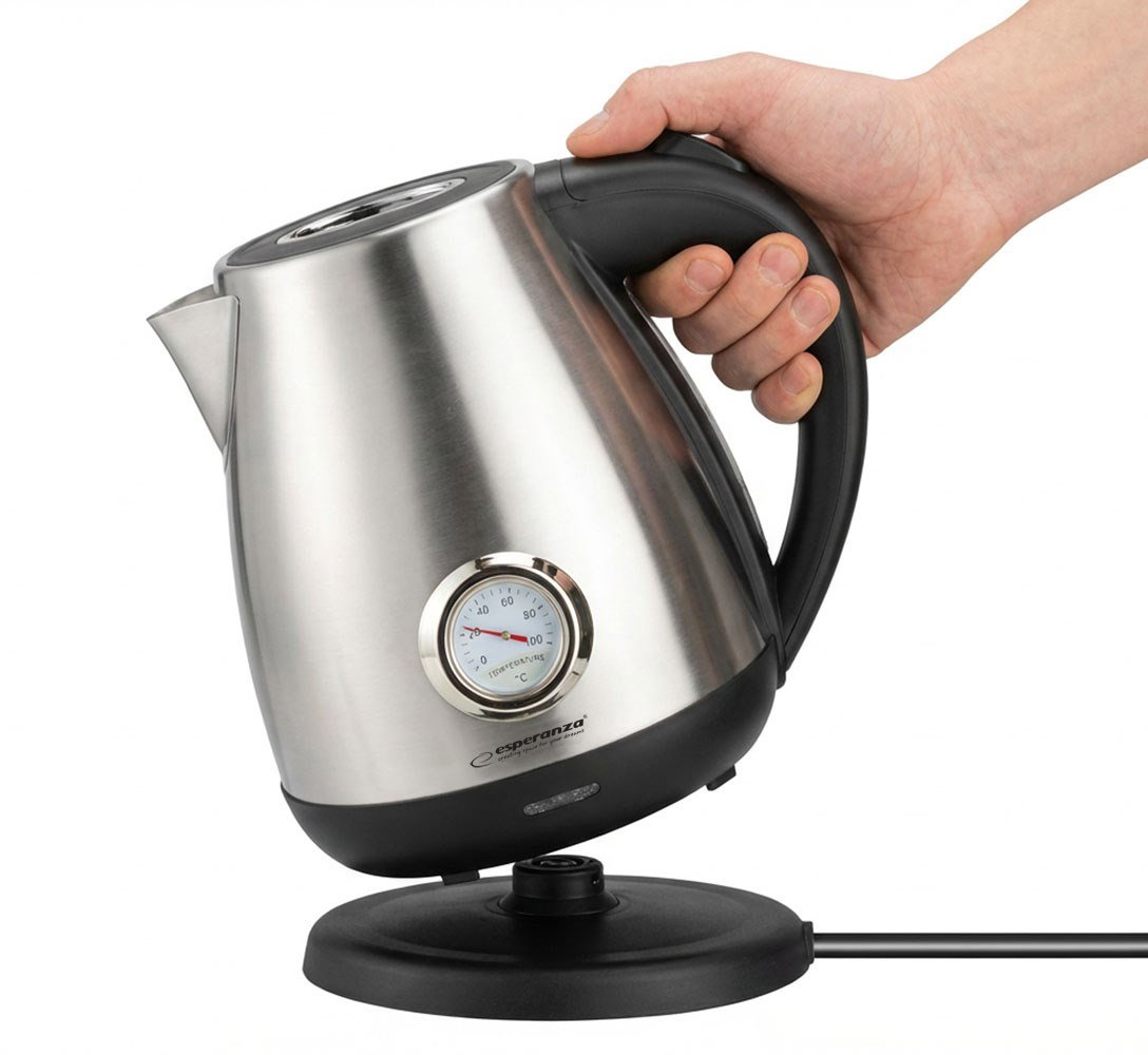Esperanza EKK029 electric kettle 1.7 L 2200 W Black, Steel