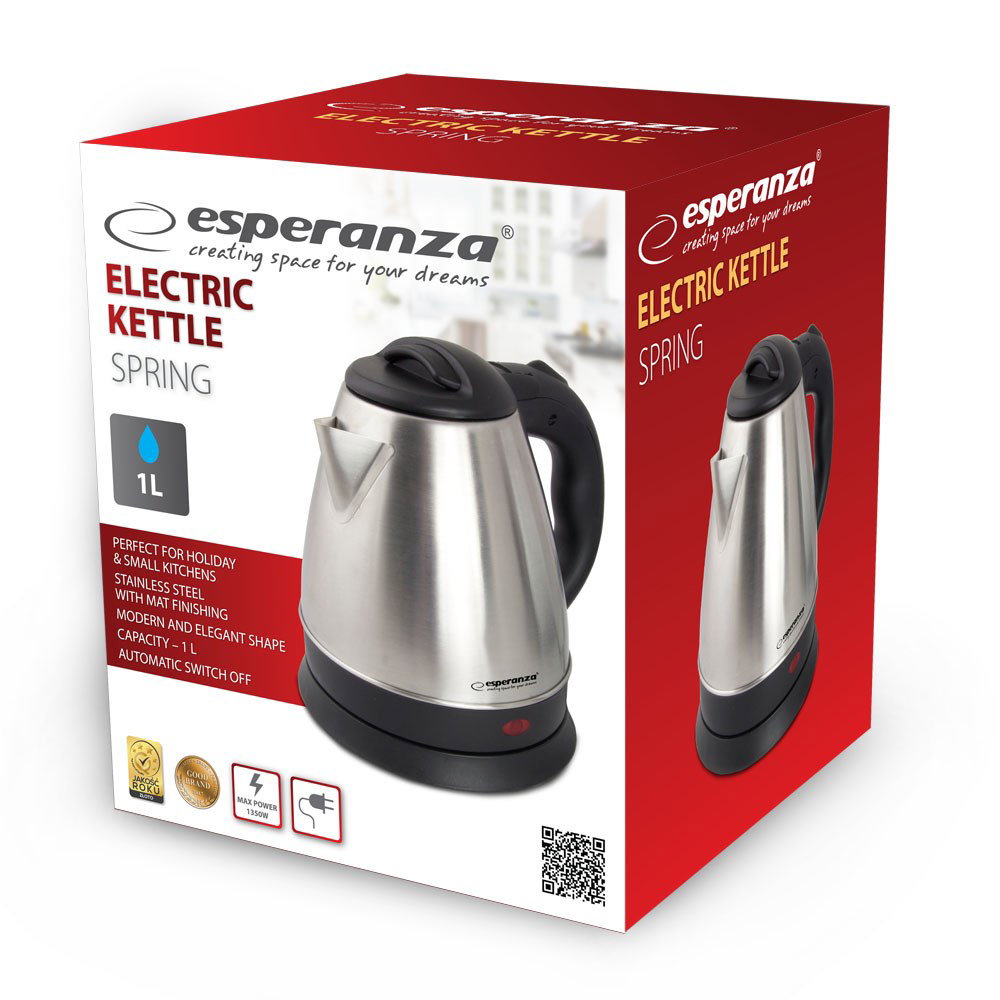 Esperanza EKK116X Electric kettle 1 L 1350 W Inox