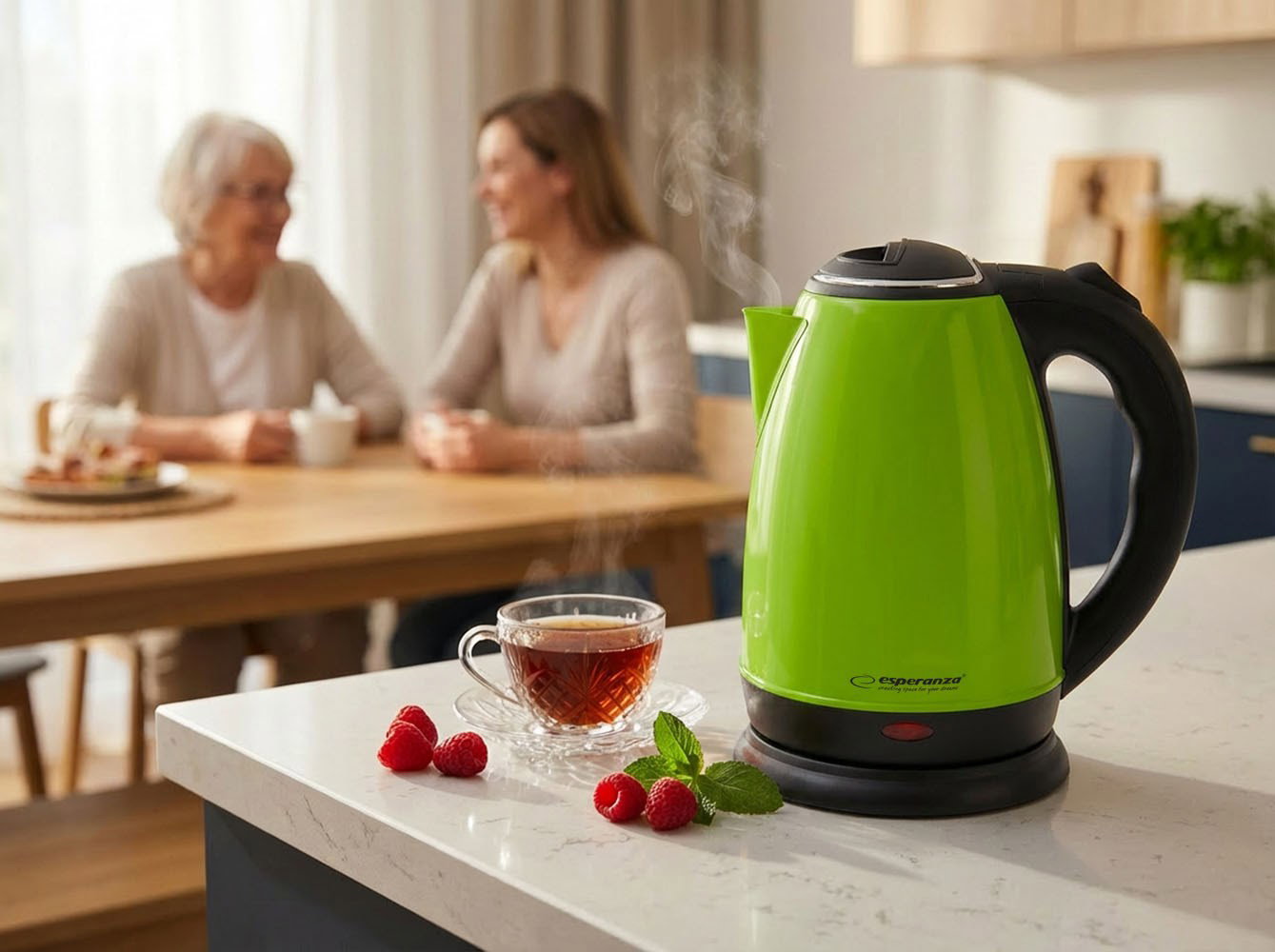 Esperanza EKK113G electric kettle 1.8 L 1800 W Black, Green