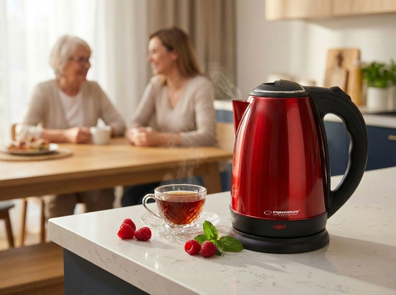 Esperanza EKK113R electric kettle 1.8 L Black,Red 1800 W