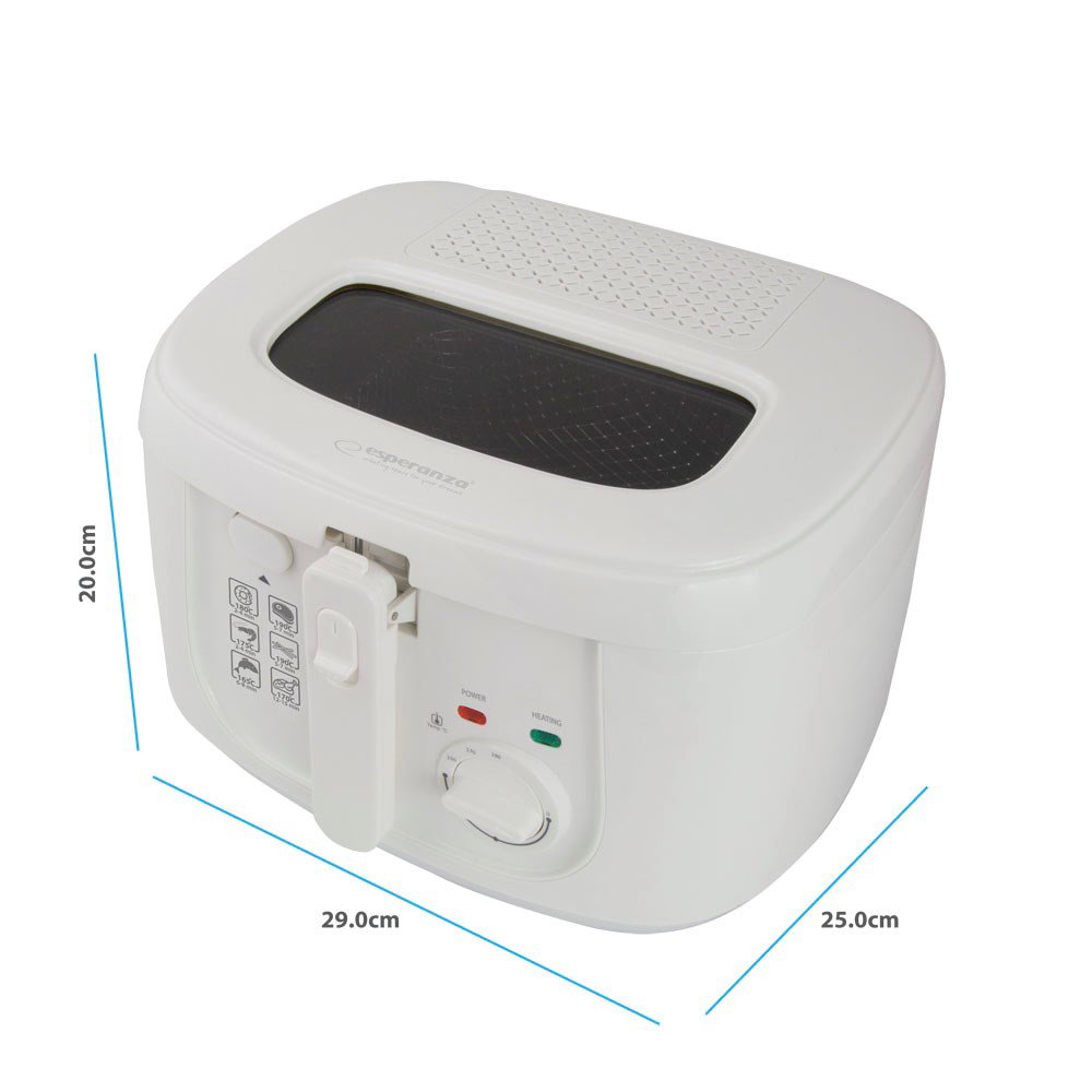 Esperanza EKG012 Deep Fryer 2.5L, White
