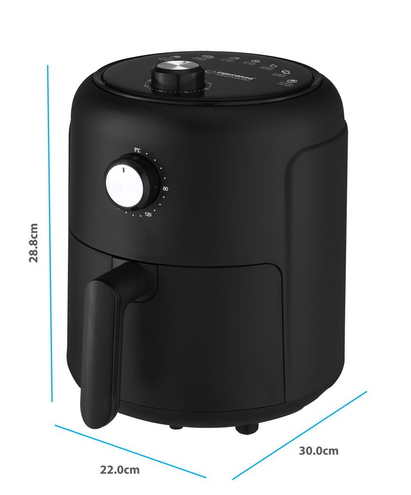 Esperanza EKA001 Fat-free fryer 2,6L 1000W Black