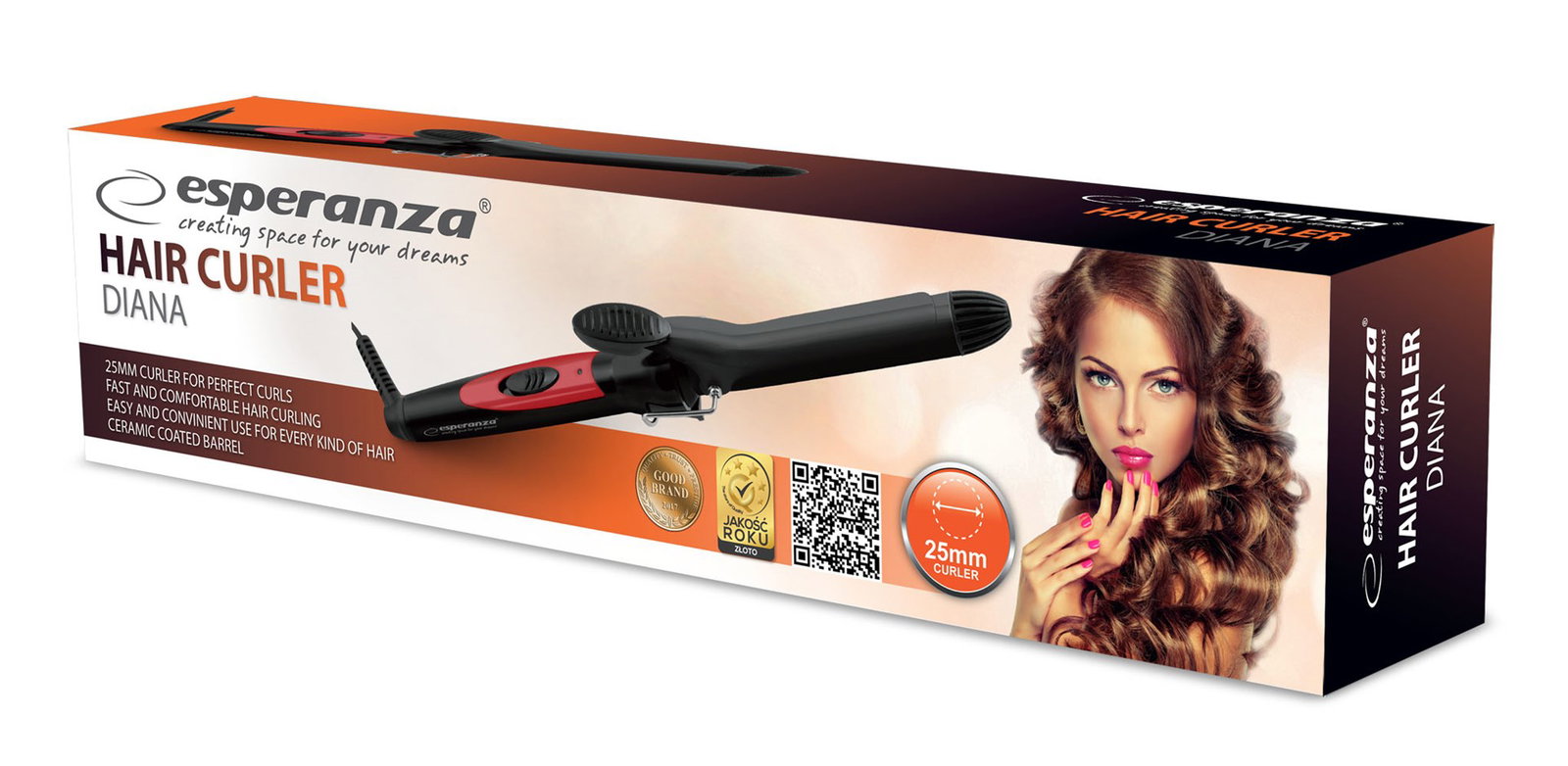 Esperanza EBL005 Curling iron Warm 1.7 m