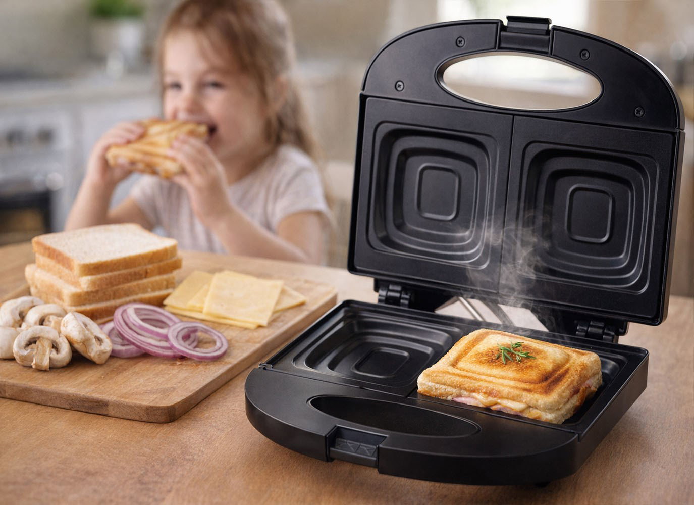 TITANUM TKT005K sandwich maker 700 W Black