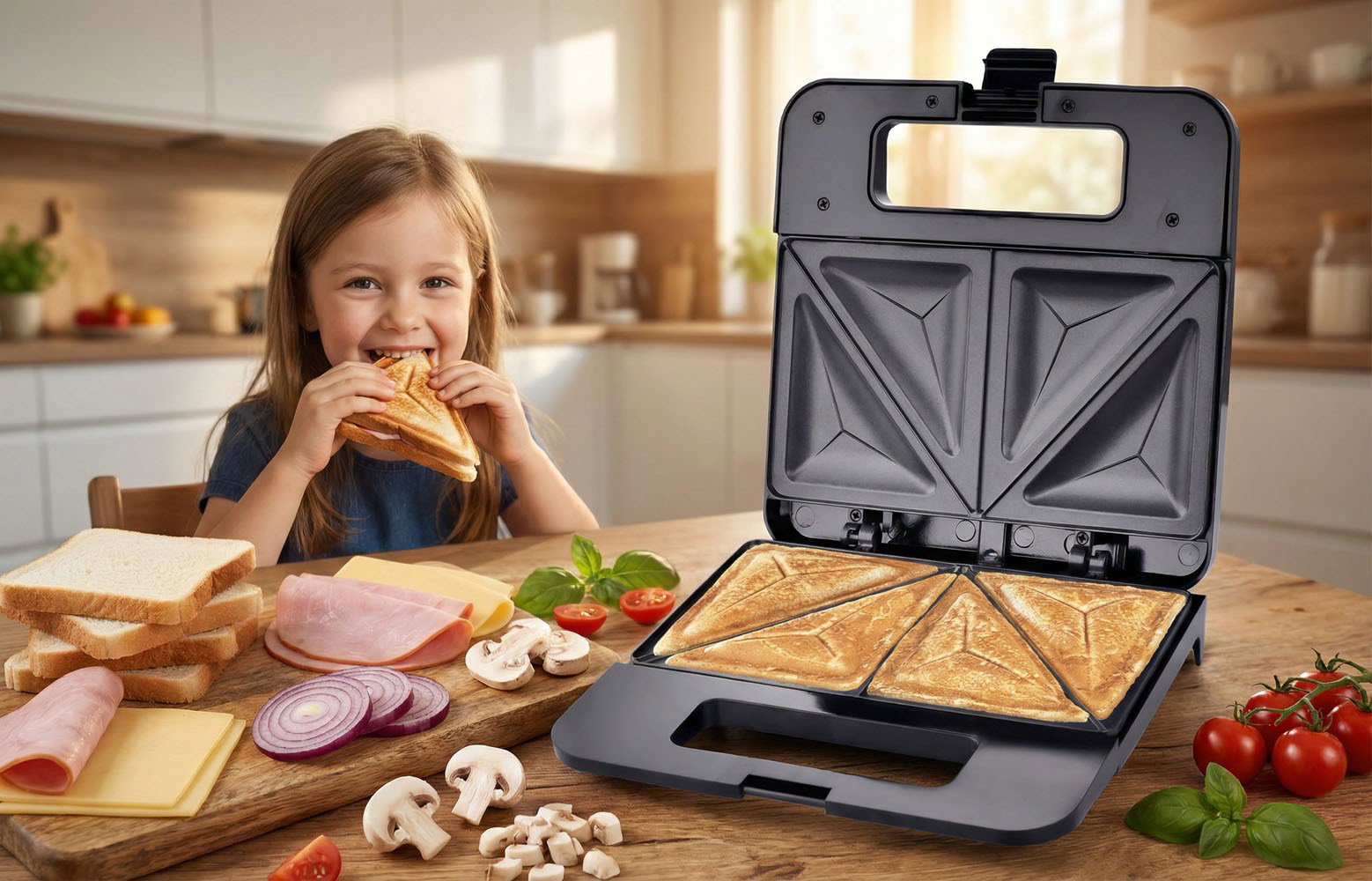 Esperanza PARMIGIANO sandwich maker 1000 W Black
