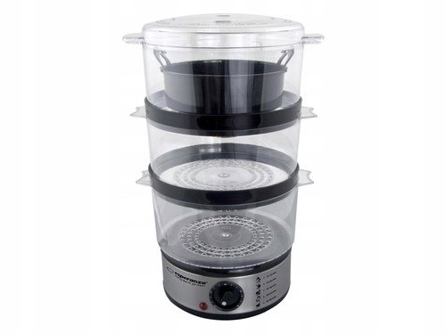 Esperanza EKG009 Steam cooker 3 stainless steel basket (s) 400 W 7.5L