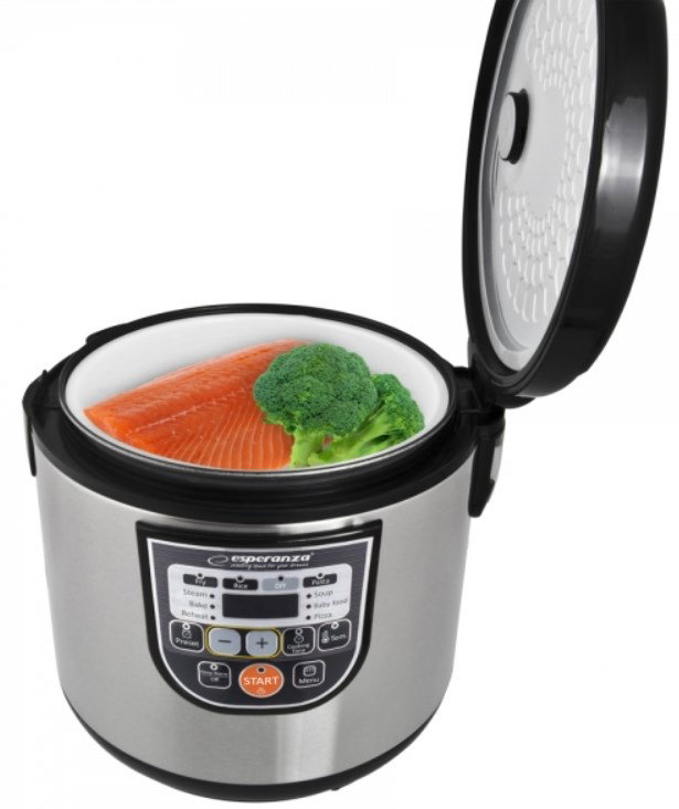 Esperanza EKG011 multi cooker 5 L 860 W Black, Stainless steel