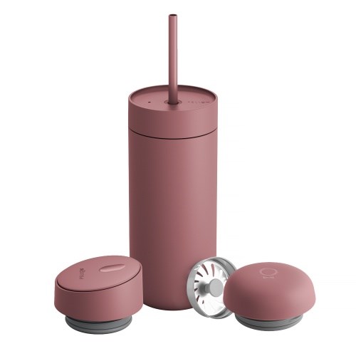 Fellow Carter Move Mug 3-in-1 Travel mug with 3 lids 473 ml Powder Pink