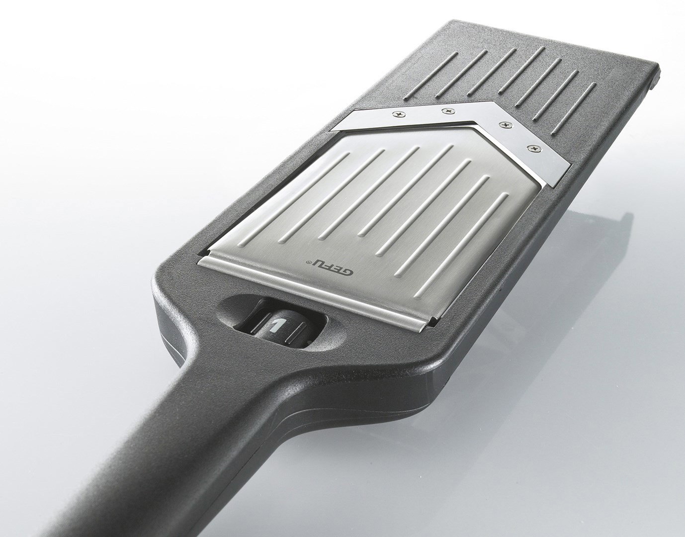 GEFU VIOLI slicer Manual Black ABS synthetics, Stainless steel