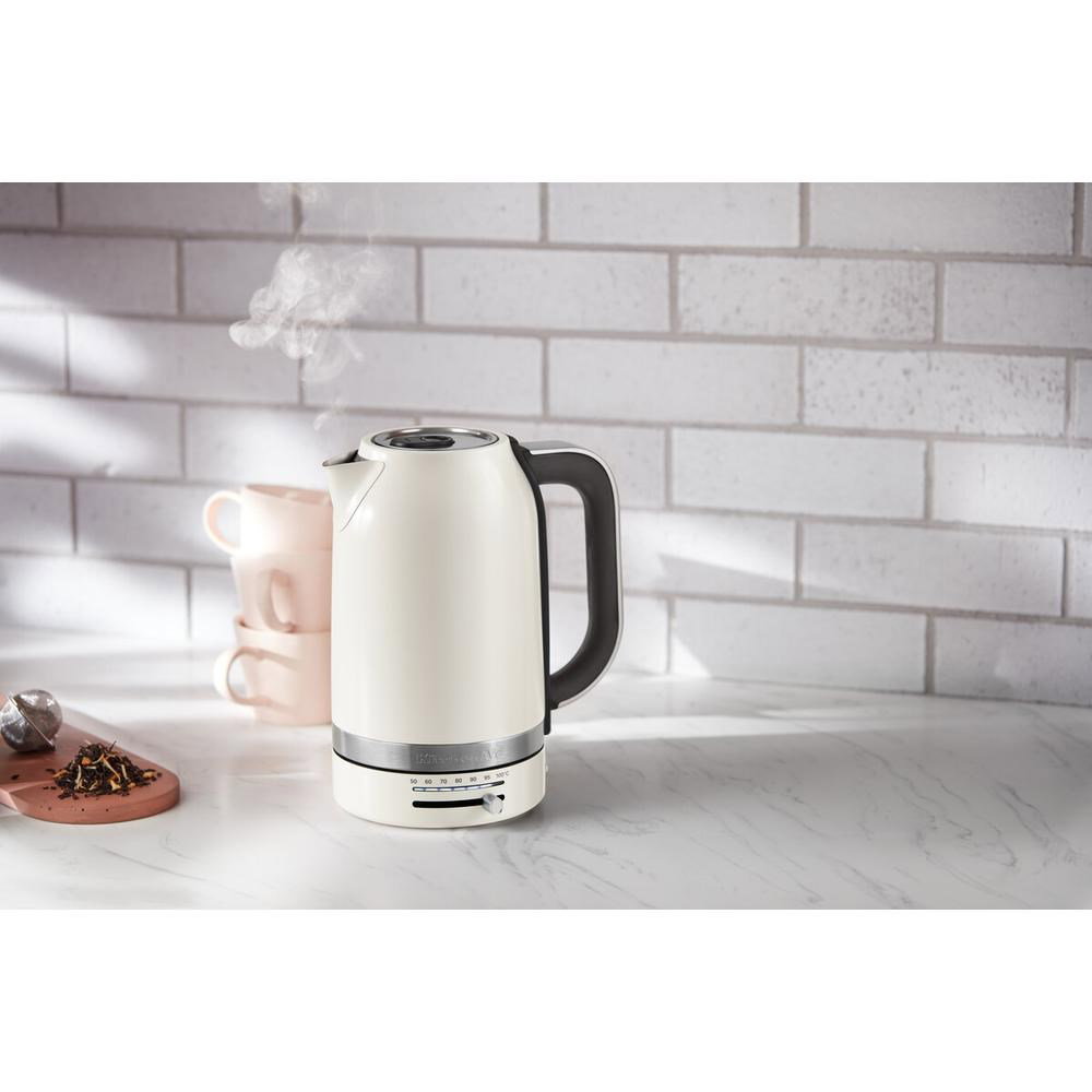KitchenAid 5KEK1701EPL electric kettle 1.7 L 2400 W Black, Stainless steel, White