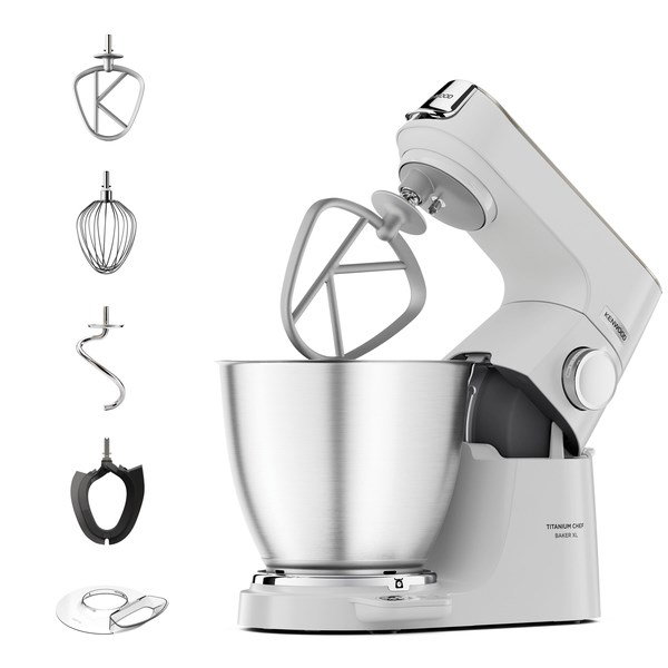 Kenwood Titanium Chef Baker XL food processor 1200 W 7 L White Built-in scales