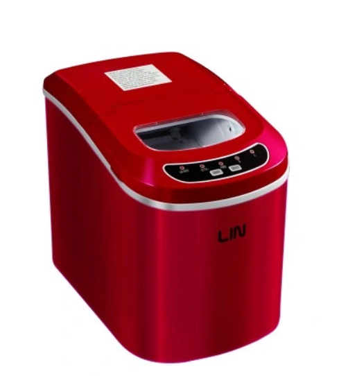 Portable ice cube maker LIN ICE PRO-R12 red