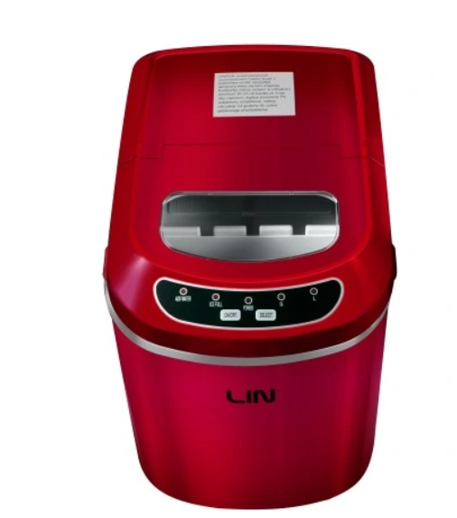 Portable ice cube maker LIN ICE PRO-R12 red