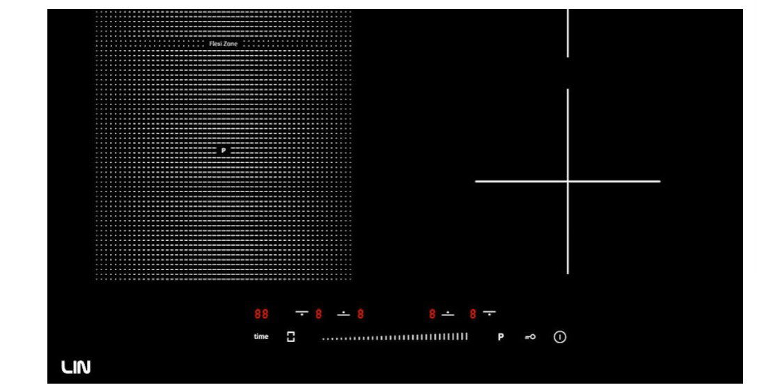 LIN LI-B47221 7200 W induction cooktop.