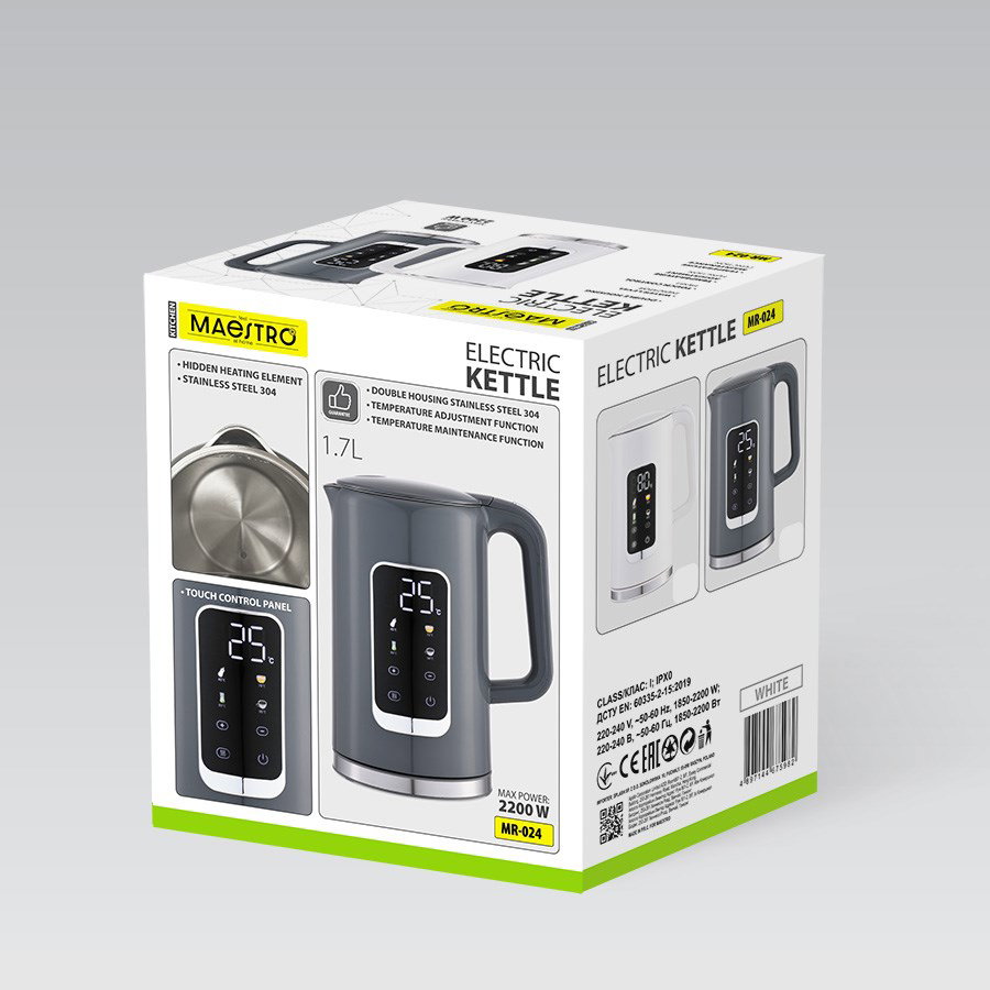 Electric kettle Maestro MR-024 (MR-024-WHITE) White