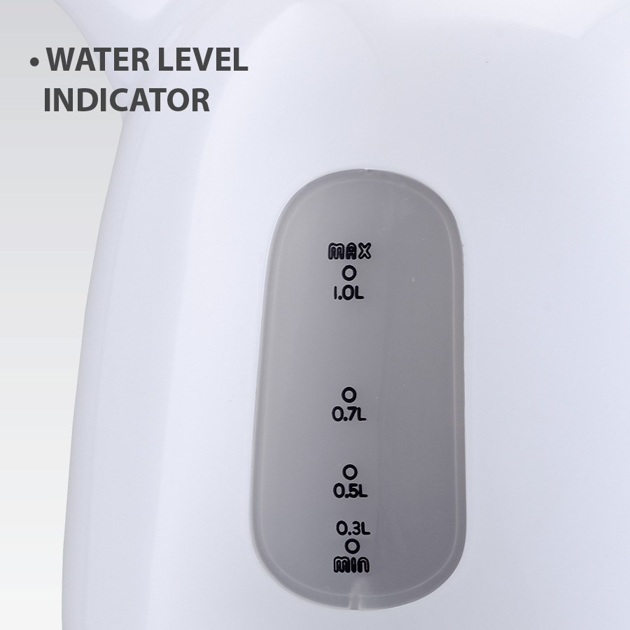 MAESTRO MR-012-BEIGE electric kettle 1 L 1100 W Beige, White