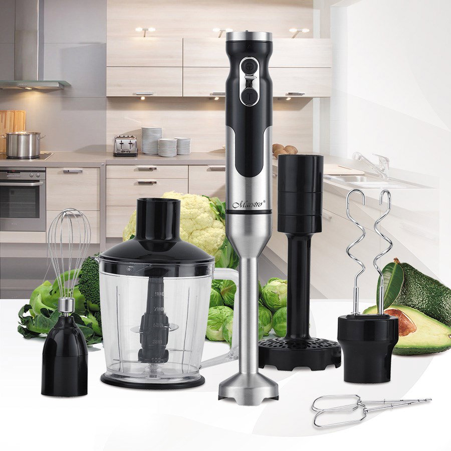 Maestro MR-567 blender Immersion blender 1000 W Black, Stainless steel