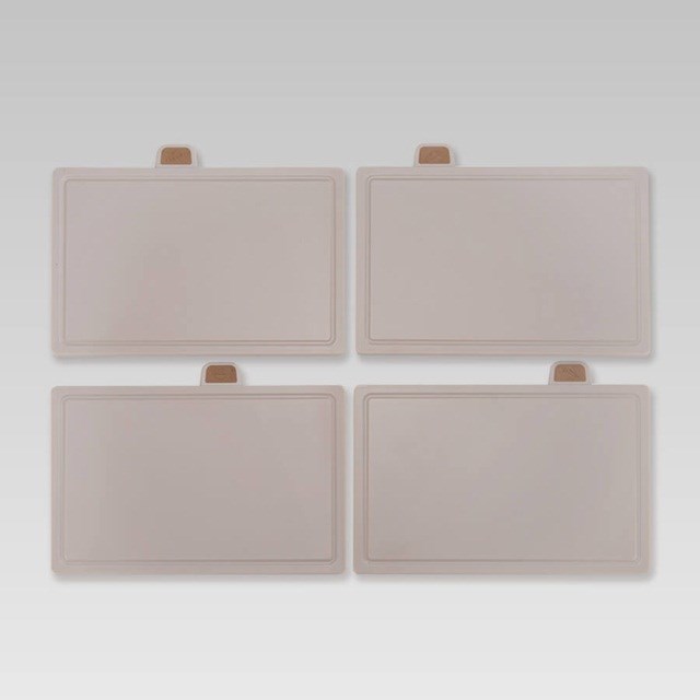 Maestro MR-1412-BEIGE Knife set with block + Cutting board set Beige