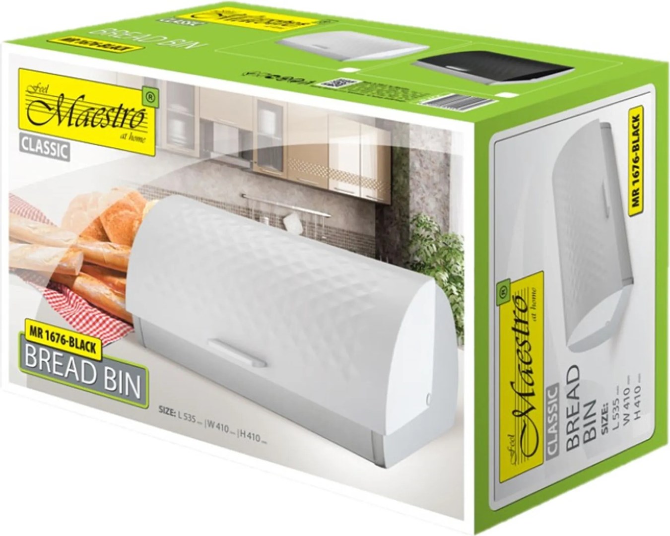 Maestro MR-1676-WHITE Bread Loaf, white