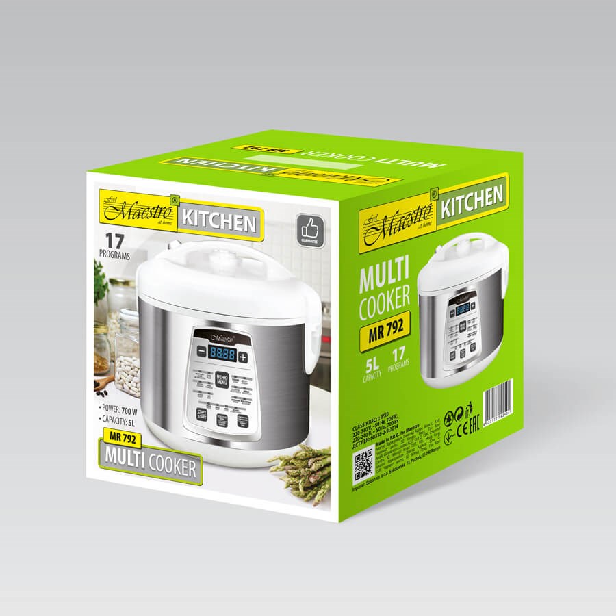 MULTICOOKER MAESTRO MR-792 17 programs, 700 W