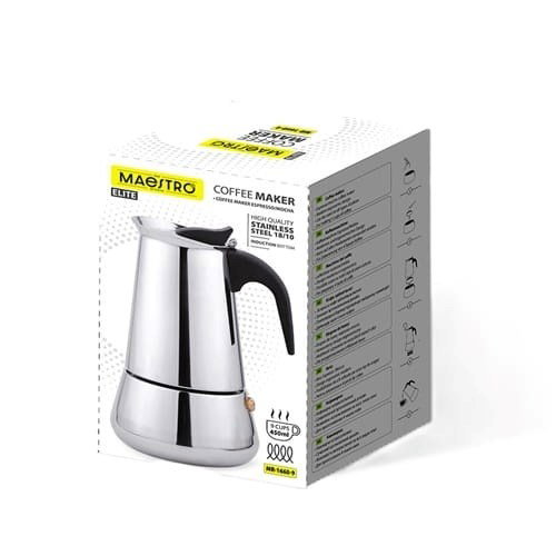 Maestro MR-1660-9 Coffee maker 450 ml Stainless steel