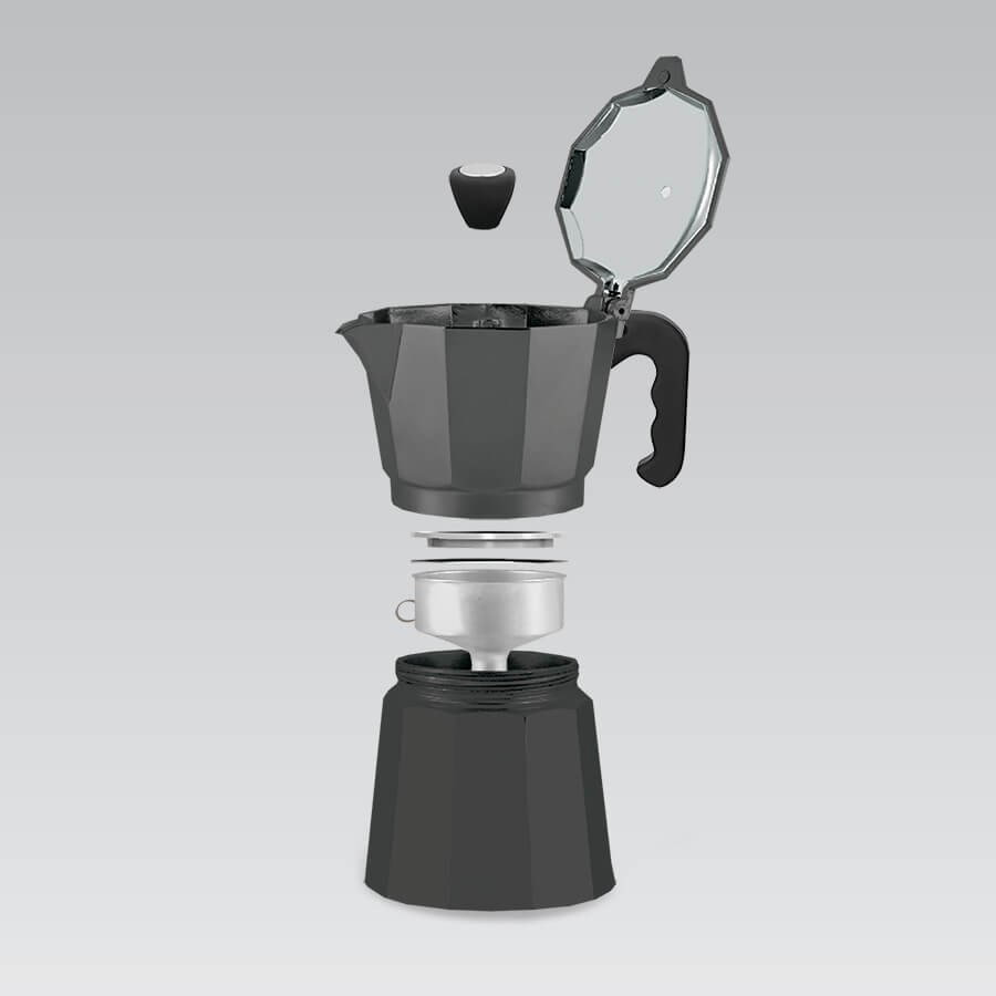 3 cup coffee machine MAESTRO MR-1666-3-BLACK Black
